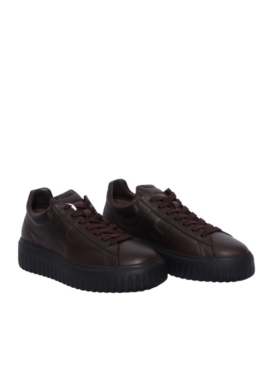 Hogan H-Stripes Allacciato H Sneakers in Black | THE LIST