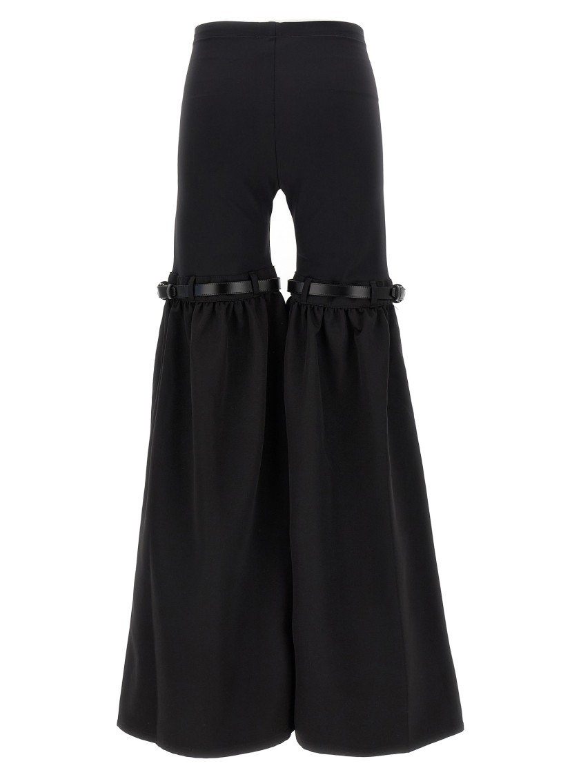 Coperni Flare Black Polyamide Blend Pants In Black