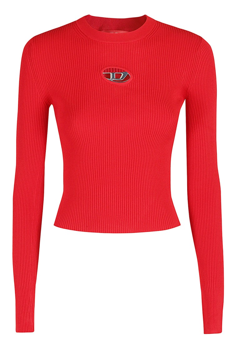 Diesel Valari Long Sleeve Top In Red