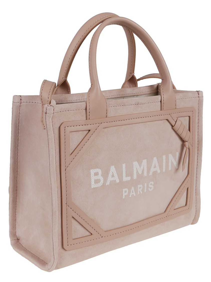 BALMAIN BALMAIN STRUCTURED SUEDE HANDBAG