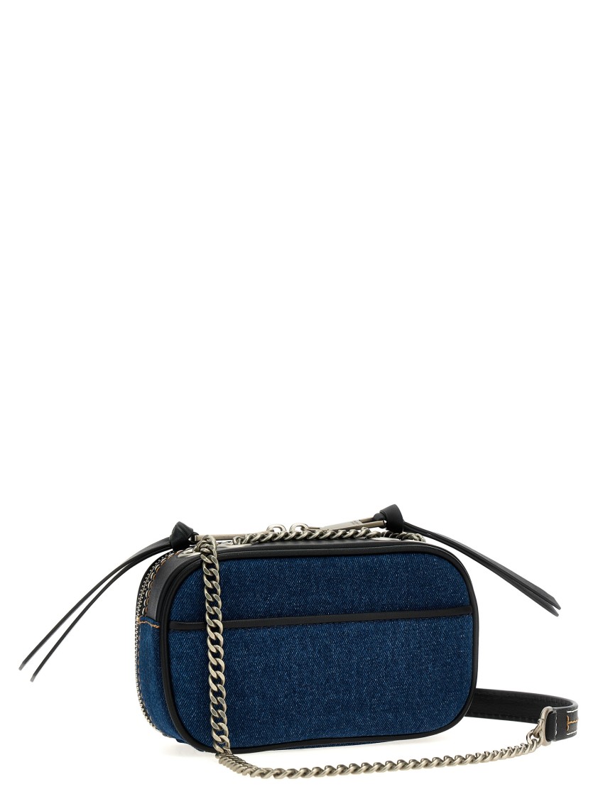 Marc Jacobs 'the Denim Chain Snapshot' Crossbody Bag In Blue