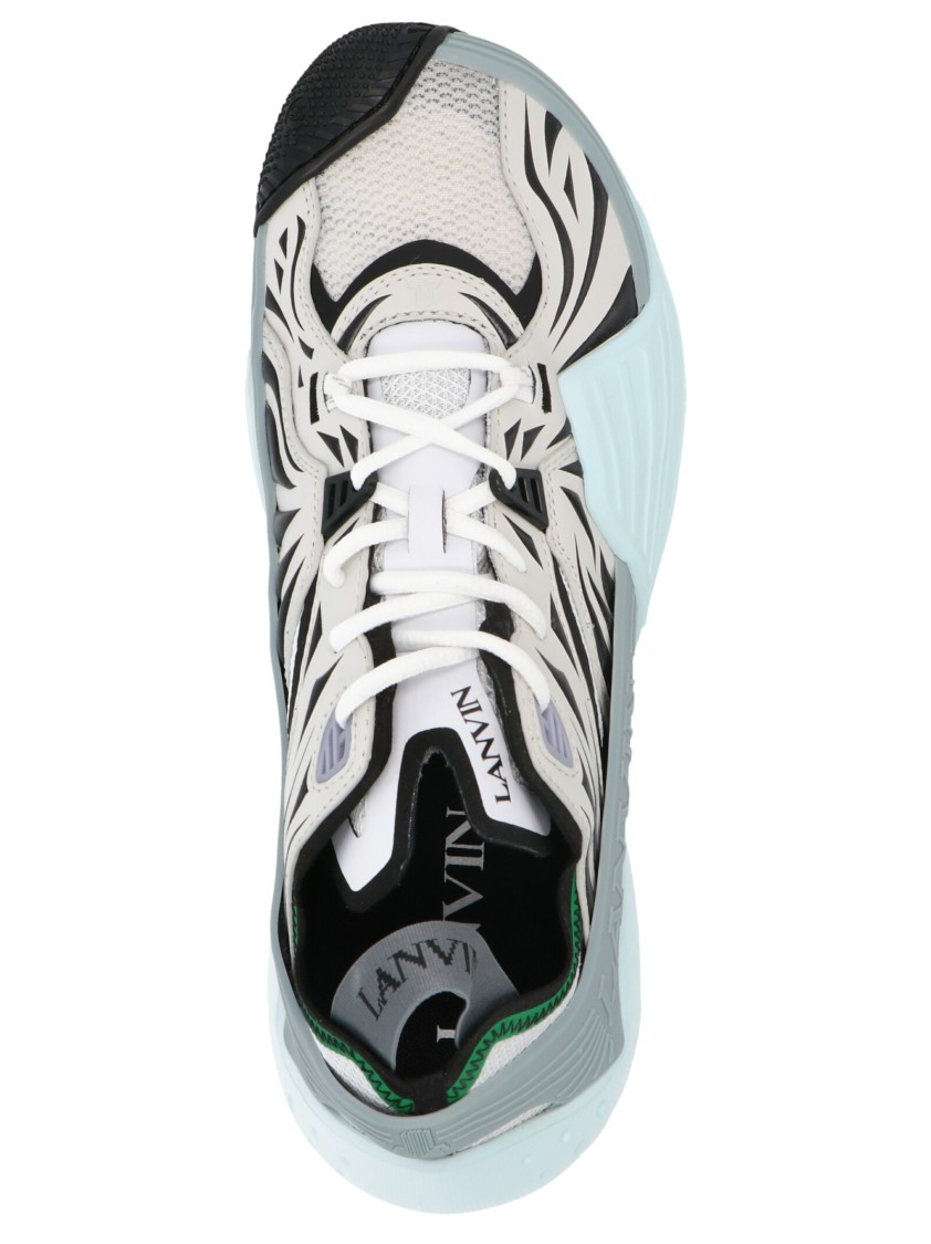 Lanvin Flash X Sneakers Light Blue In Gray