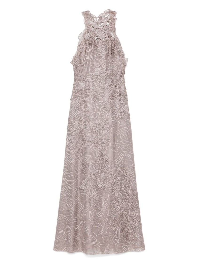 Alberta Ferretti Alberta Ferreti Macrame Foliage Long Dress