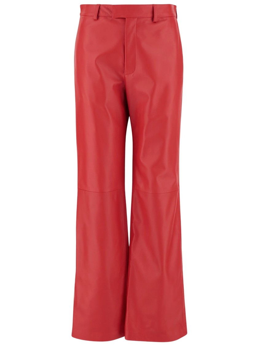 Armarium Tito Leather Pants In Red