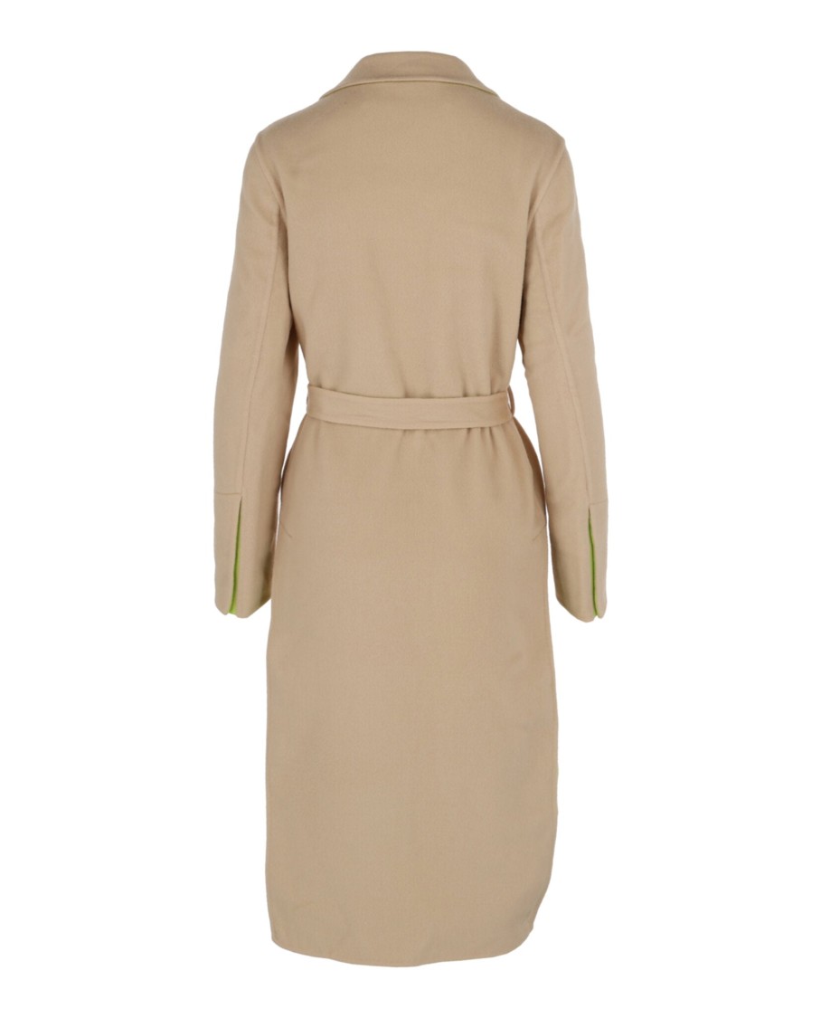 トレンチコート Off-White Double Wool Belted Coat Off-white Double Wool Belted Coat In Multi | ModeSens