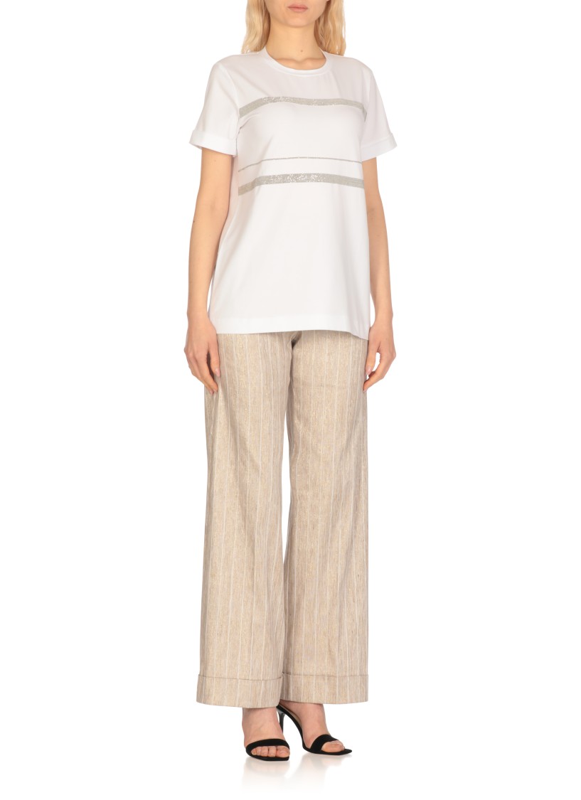 Shop D Exterior D. Exterior White Cotton T-shirt