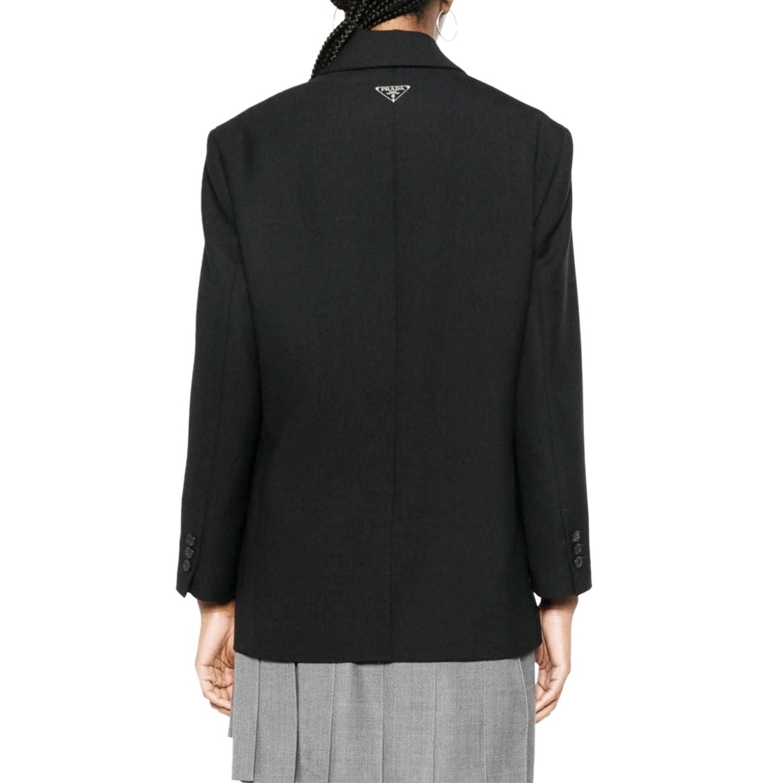Prada Wool Blazer In Black