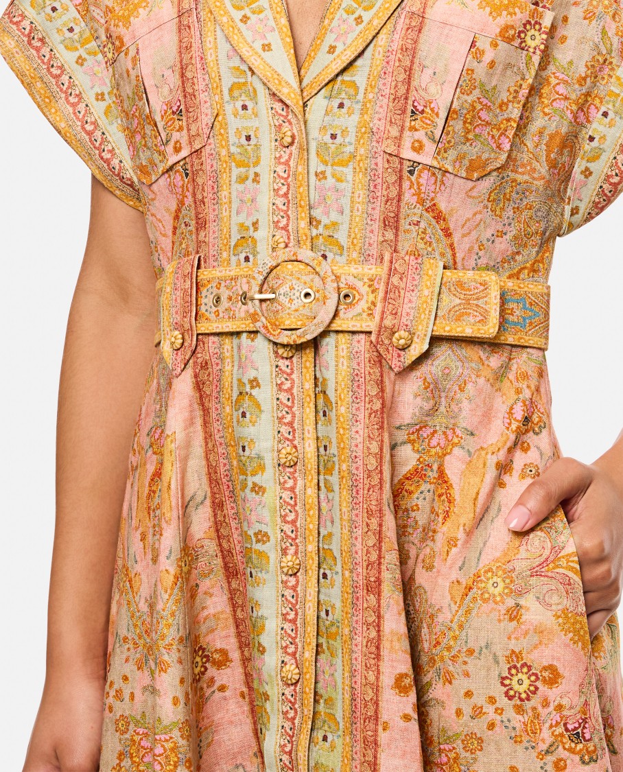 Shop Zimmermann Acacia Dress In Multicolor