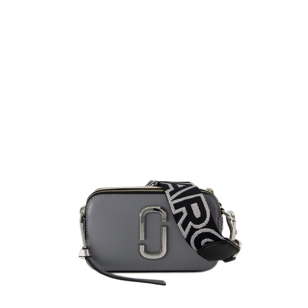 Marc Jacobs The Snapshot Crossbody - Leather - Grey In Grey