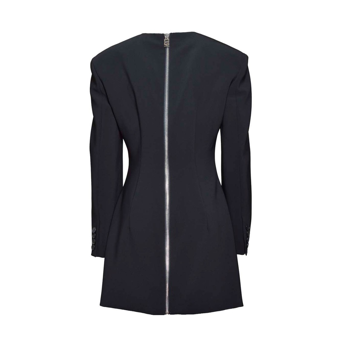 Shop Dsquared2 Short Dress With Padded Shoulders In Black