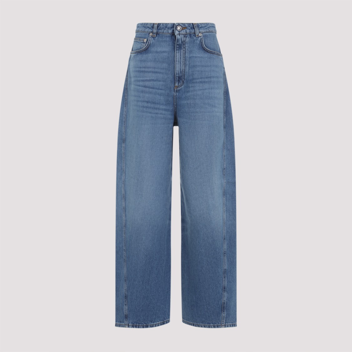 Givenchy Cocoon Pants In Washed Denim In Blue