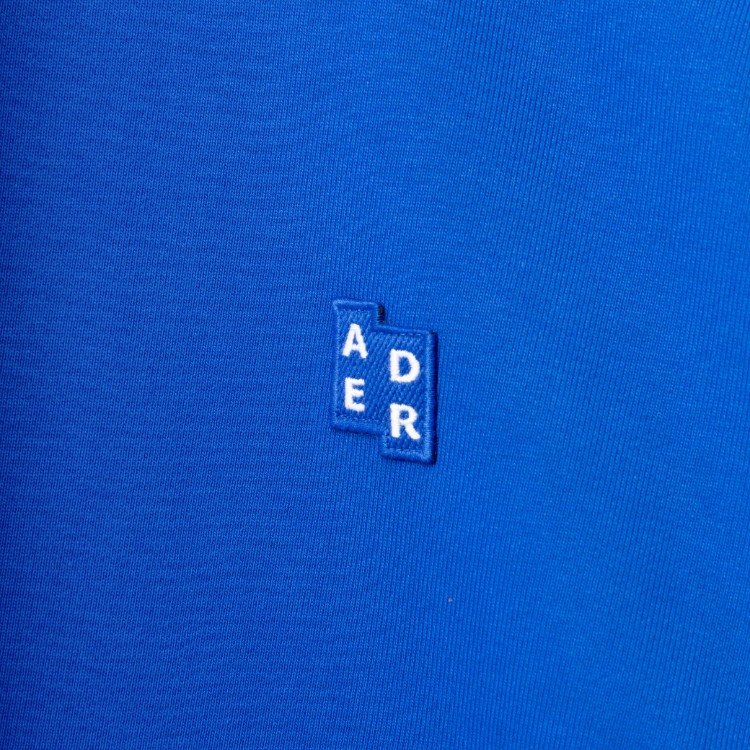 Adererror Cotton Sweatshirt With Tetris Logo Patch In Blue