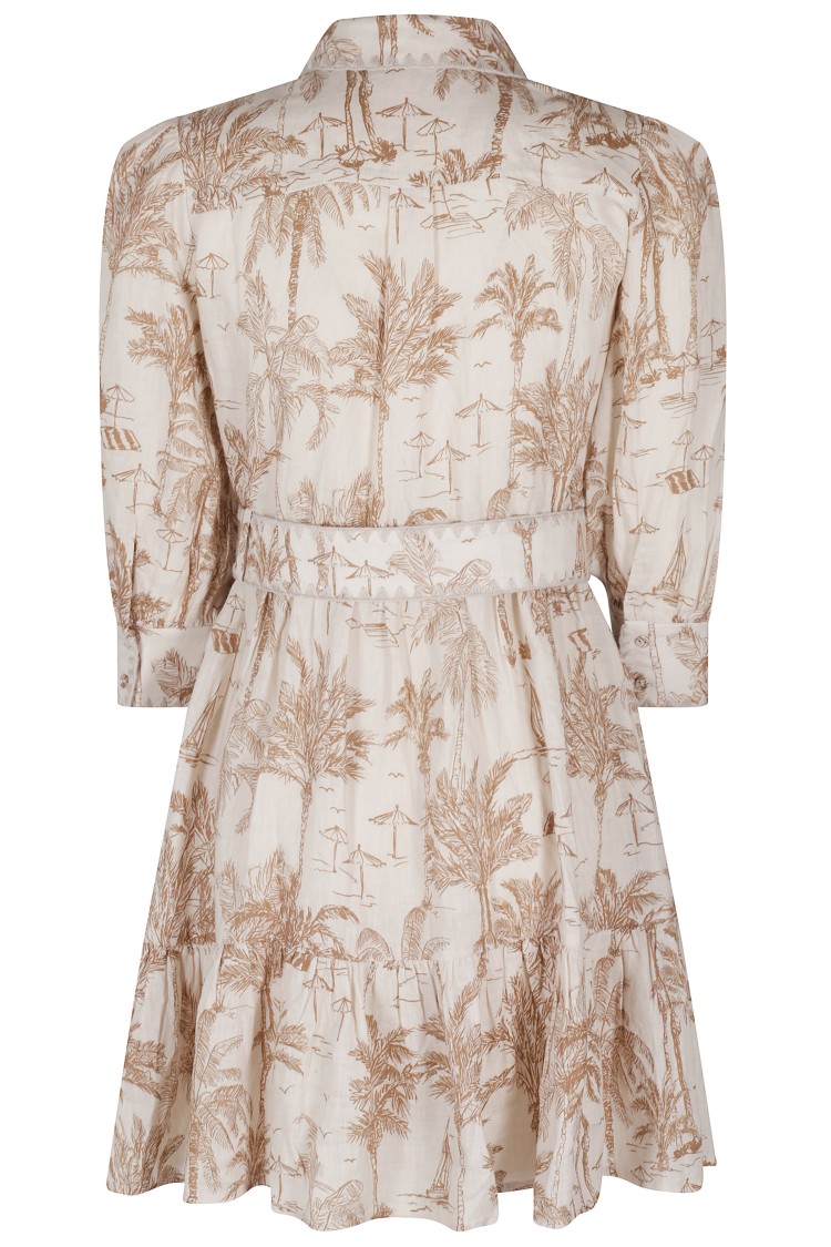 Mc2 Saint Barth Beige Daisi Mini Dress