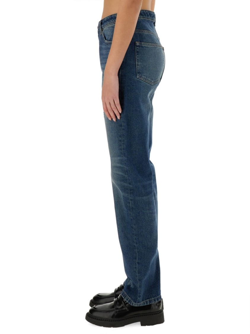 Apc Elisabeth Straight Jeans In Blue