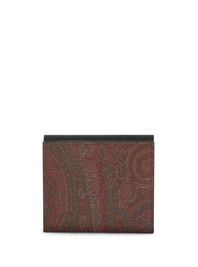 Etro Textured Wallet With Intricate Patterns