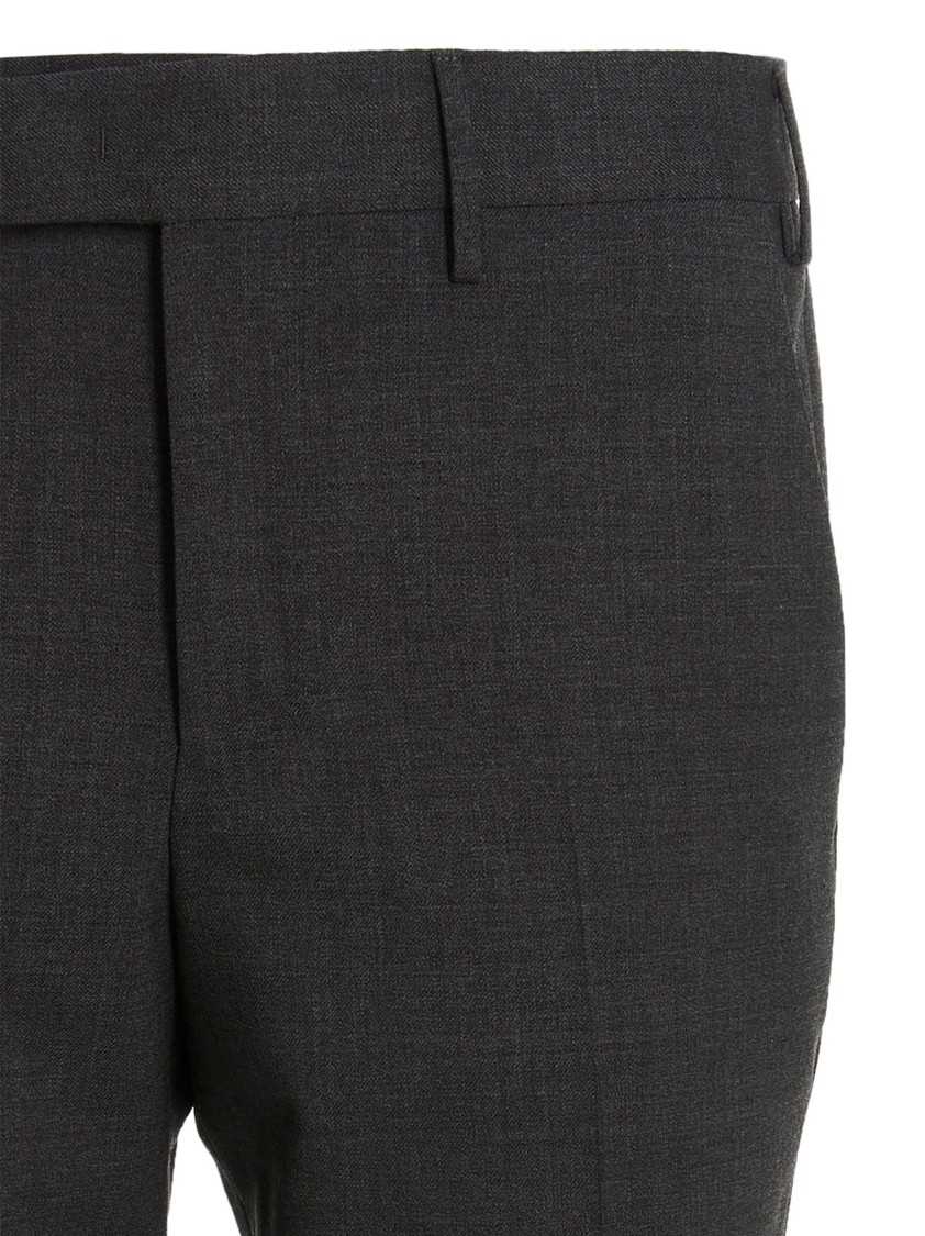 Pt Torino Belt-loop Casual Pants In Gray