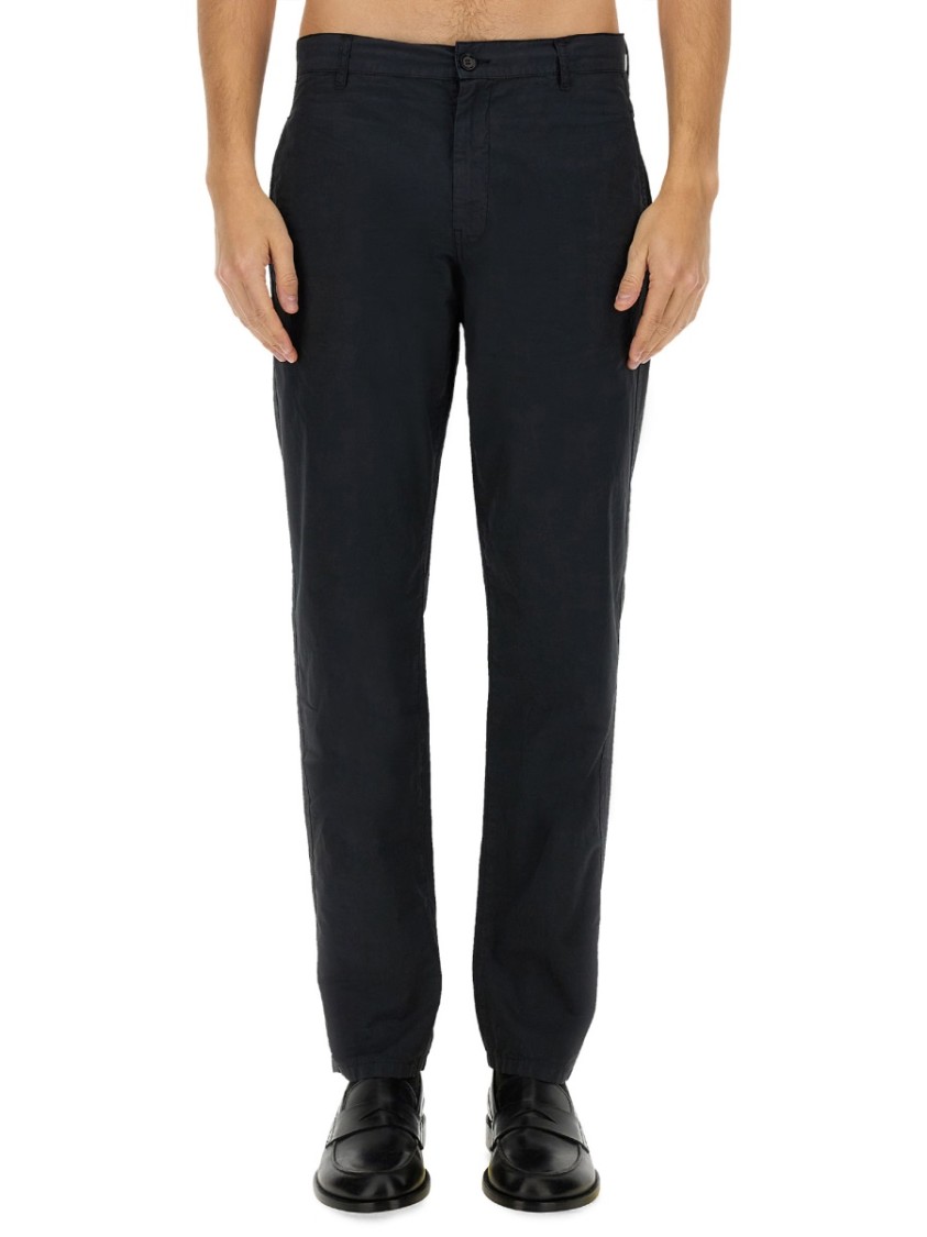 Aspesi Trousers With Functional Pockets And Belt Loops