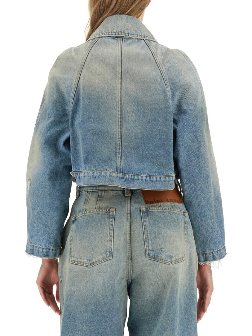 PALM ANGELS PALM ANGELS CROPPED FIT JACKET
