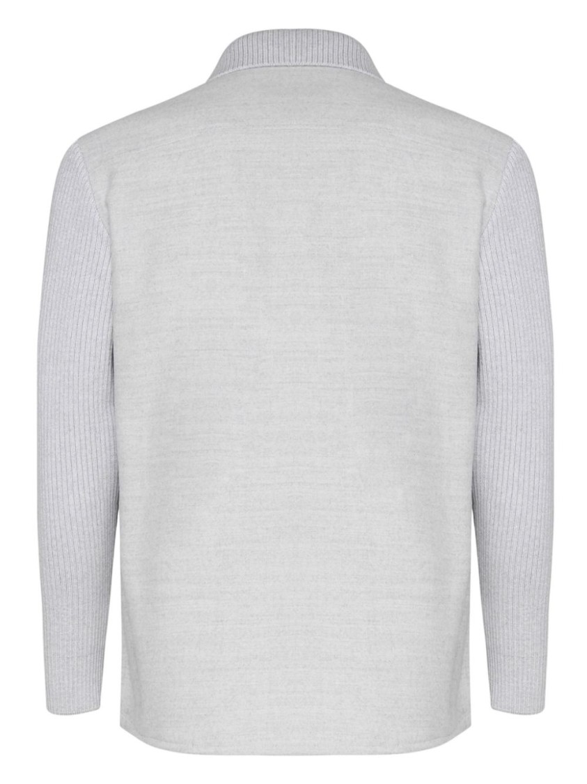 Eleventy Overshirt Jacket In White