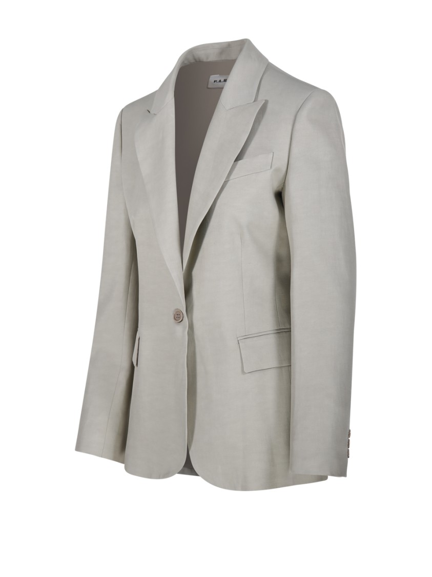 P.A.R.O.S.H PAROSH TAILORED BLAZER WITH CLASSIC LAPEL