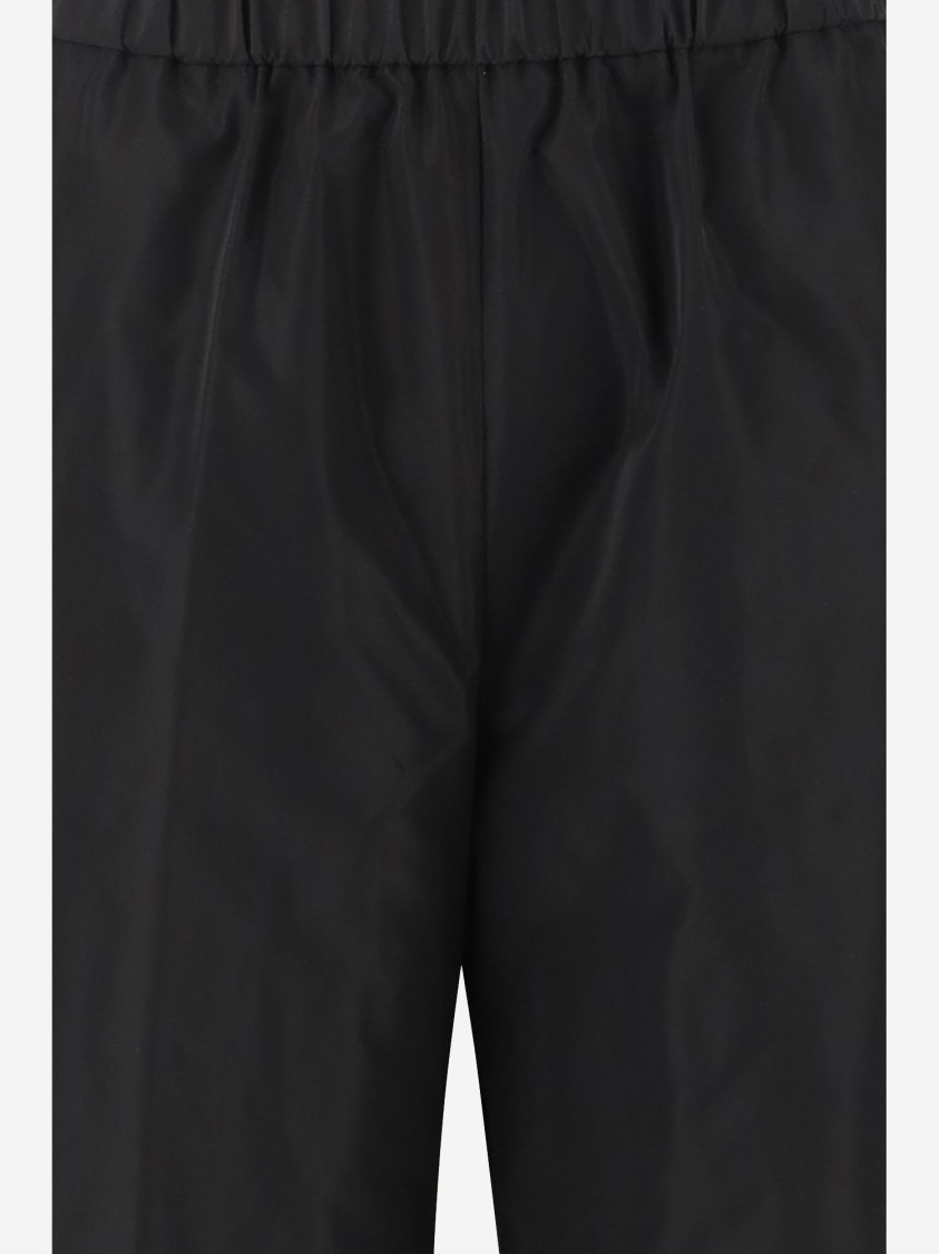 Aspesi Drawstring-cuffed Trousers In Black
