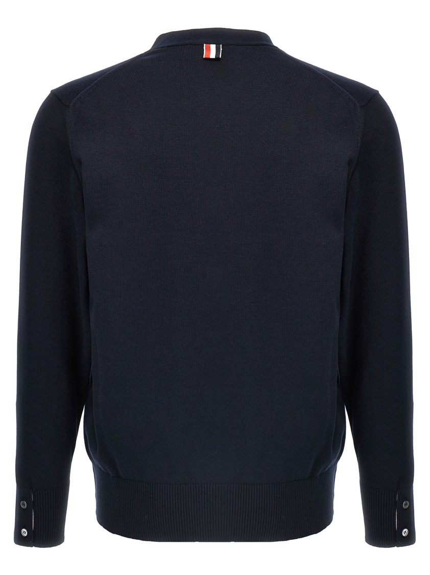 Thom Browne 4-bar Sweaters And Cardigans In Blue