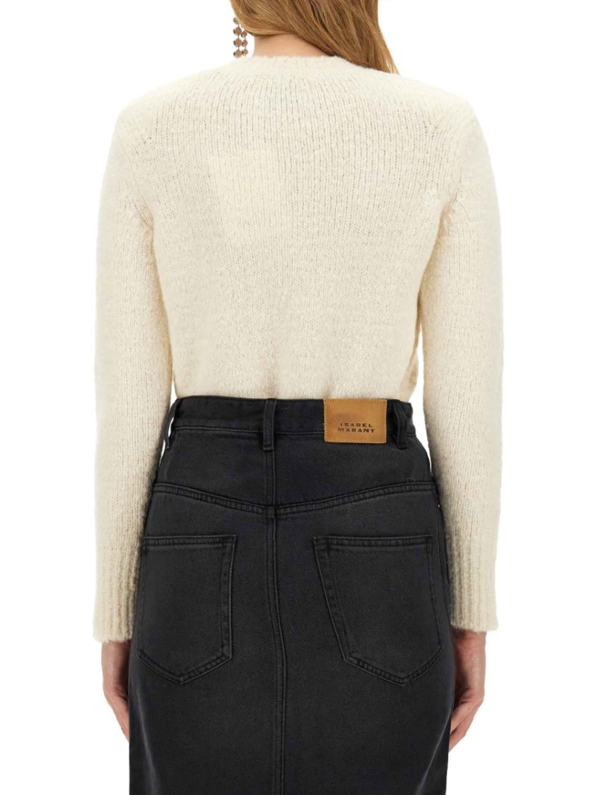Isabel Marant Kalo Sweater In Neutral
