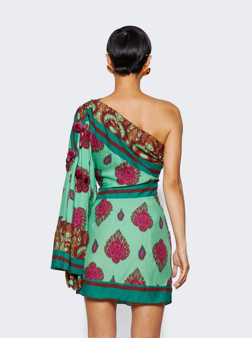 Johanna Ortiz Navasatri Asymmetric Mini Dress