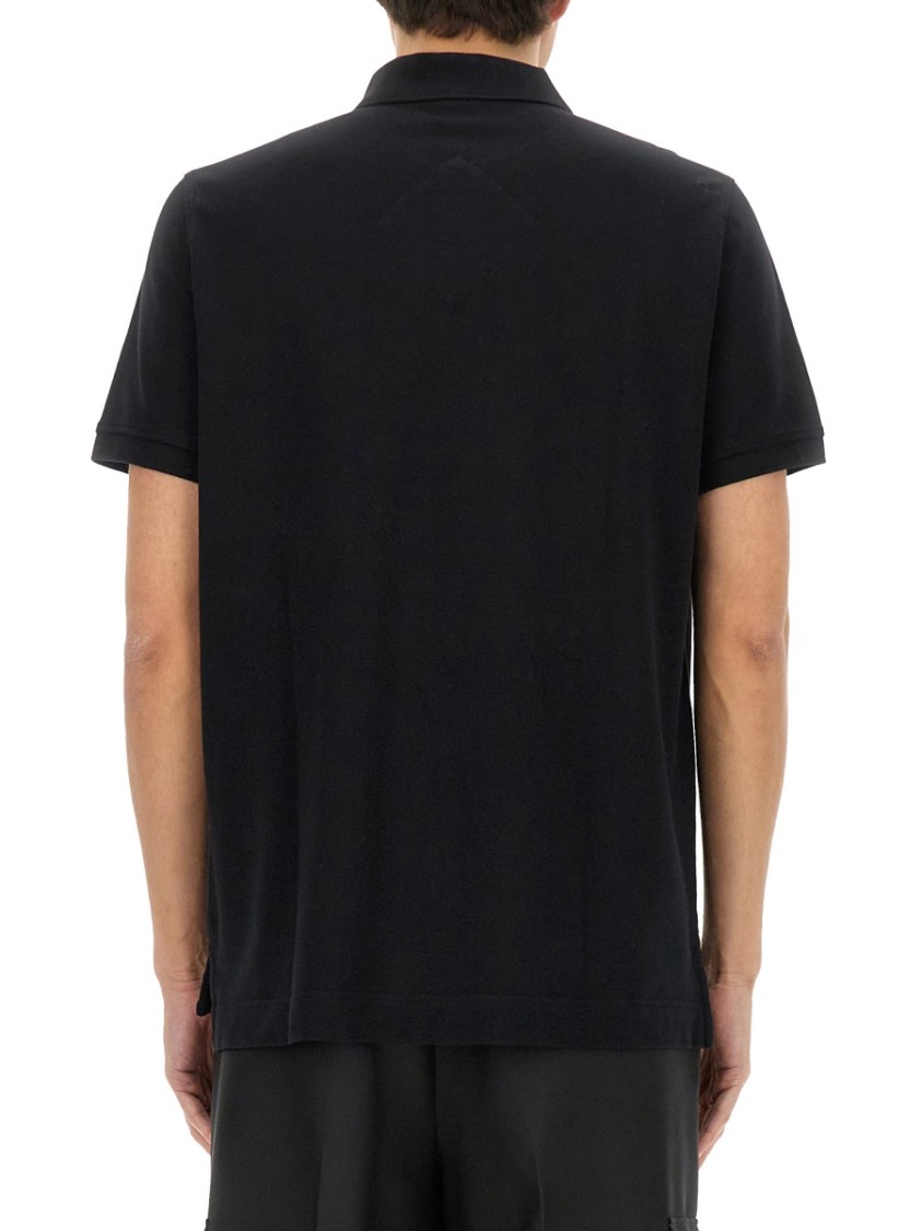 Shop Canada Goose Classic Black Polo With Subtle Logo