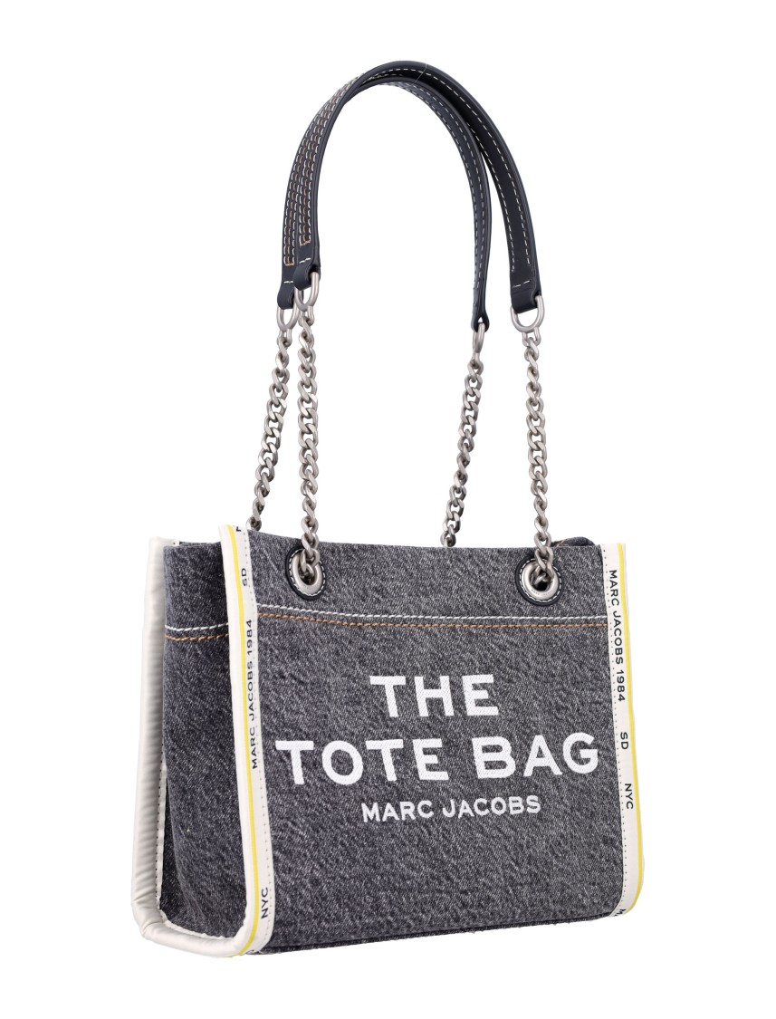 MARC JACOBS MARC JACOBS THE DENIM CHAIN SMALL TOTE BAG