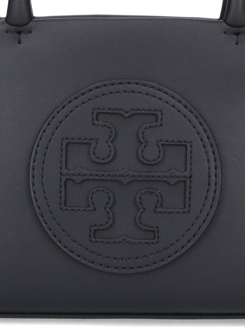 Tory Burch Mini "ella" Bag In Black Biotex™ Fabric