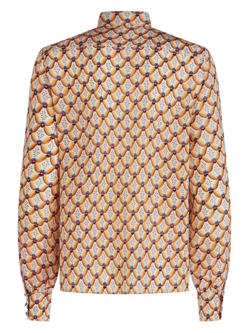 Etro Silk Blouse With Intricate Pattern In Multi