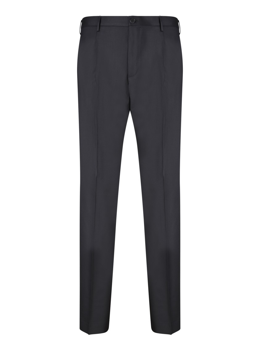 Incotex Sleek Trousers With Tailored Fit And Premium Fabric Finish In Black