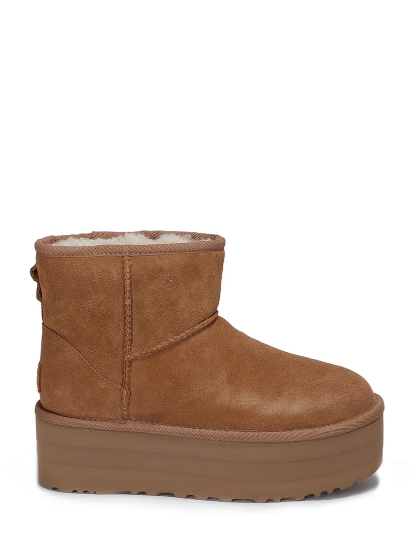 Ugg Classic Mini Platform Boots In Chestnut-brown In Brown