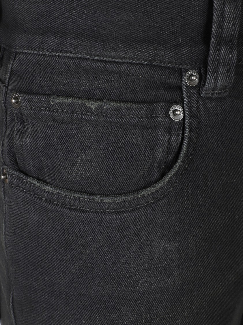 Balenciaga High-waisted Flared Black Trousers In Black