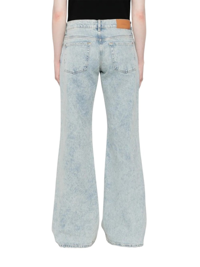 7 For All Mankind Spencer Flare Sahara With Worn Hem