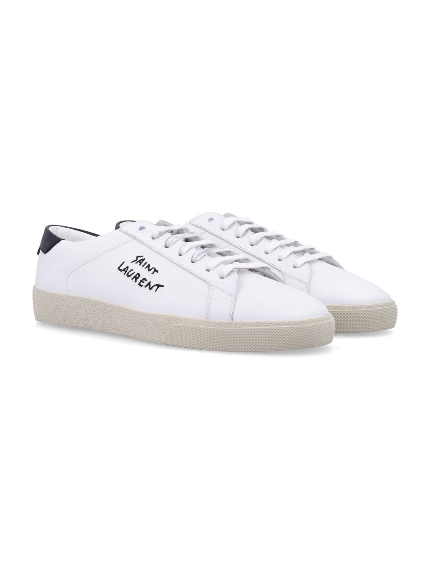 Shop Saint Laurent Sl06 Sneakers In White