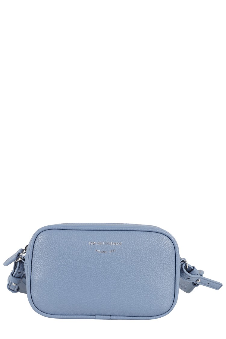 Emporio Armani Textured Mini Bag With Adjustable Strap And Zip Closure