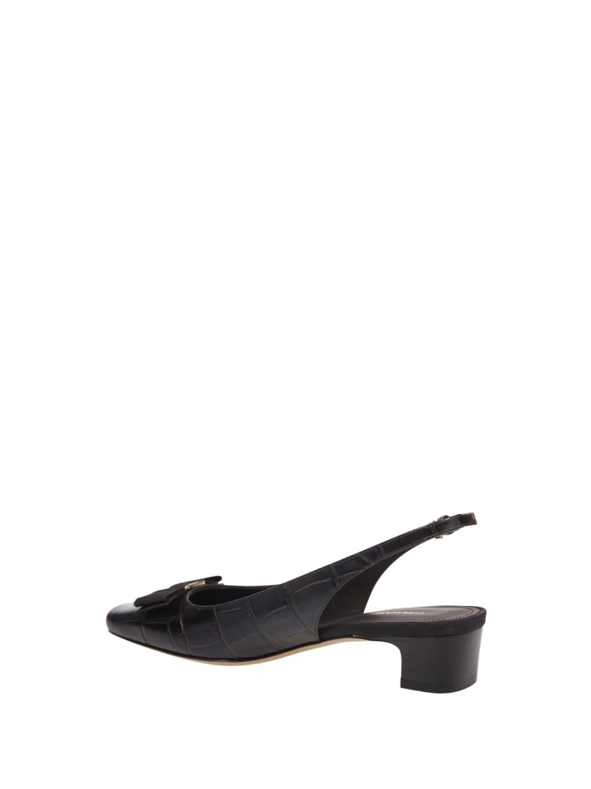 Ferragamo Rivada C Sling Pump In Black