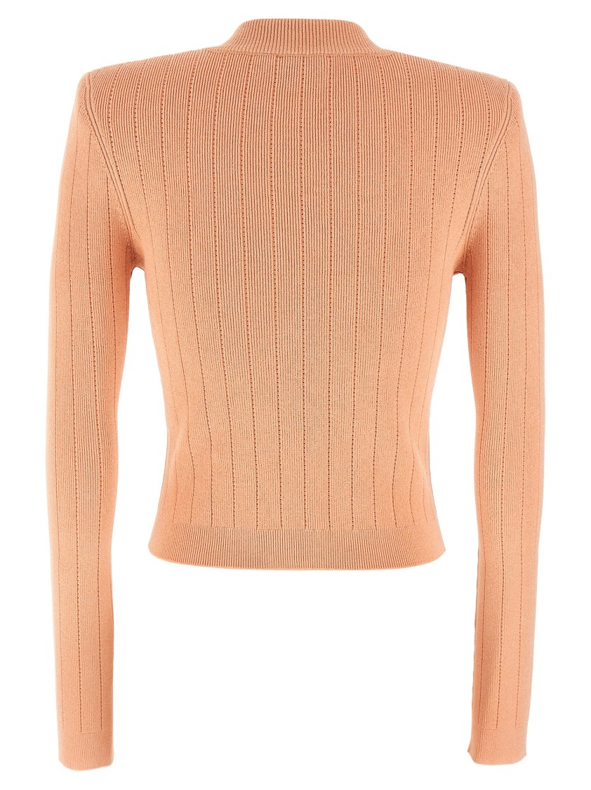 Balmain 'chiocciola' Cardigan In Orange