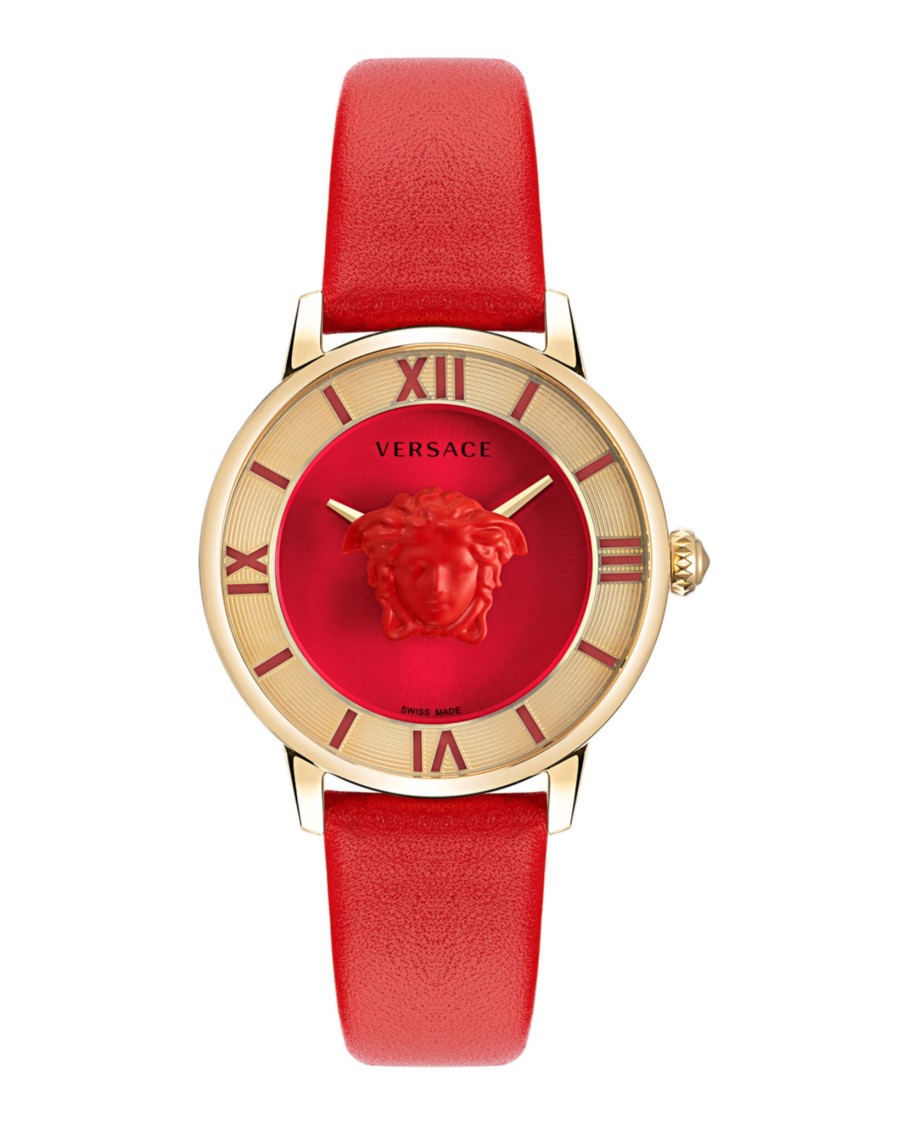 Versace La Medusa Leather Watch