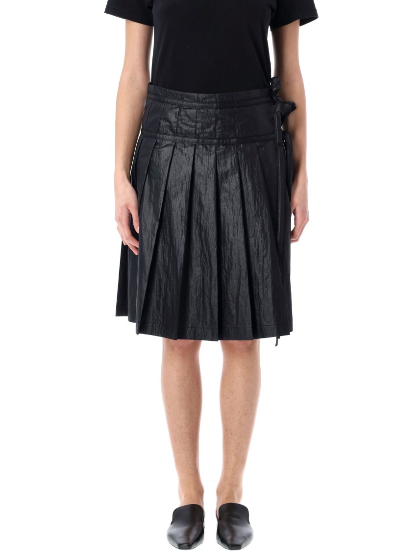 Shop Low Classic Pleated Zipper Skirt With Adjustable Straps