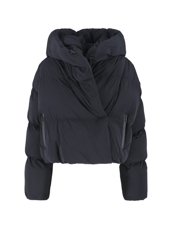Diesel Cropped Down Jacket – Black Outerwear | THE LIST