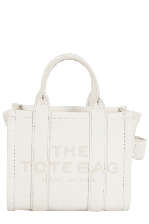 MARC JACOBS THE TOTE BAG ホワイト MARC JACOBS Croc Embossed Medium The Tote Bag White 1433577