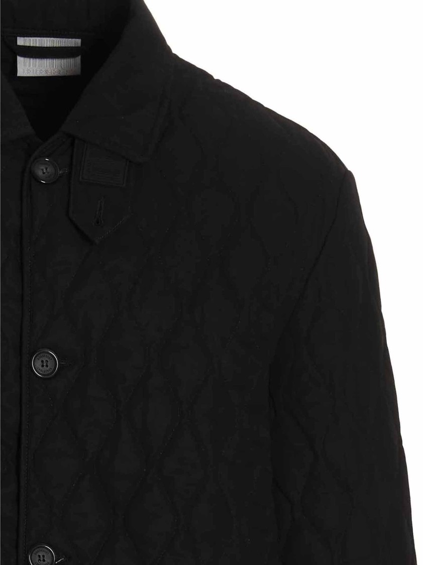 Vtmnts 'quilted Texture Flap Pocket Coat' In Black