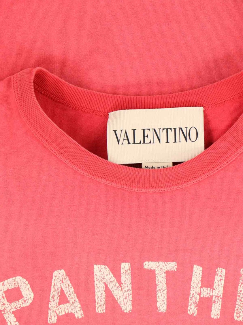 Tシャツ・カットソー Valentino Distressed Print Pink Cotton T-Shirt Valentino Distressed Print Pink Cotton T-Shirt | THE LIST
