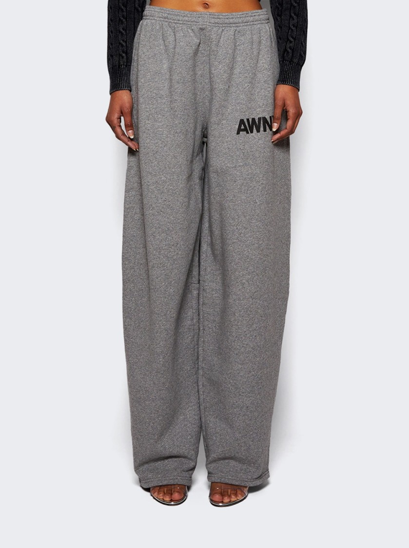 Alexander Wang T T By Alexander Wang Graphic Articulated Leg Sweatpant - Dark Heather Grey