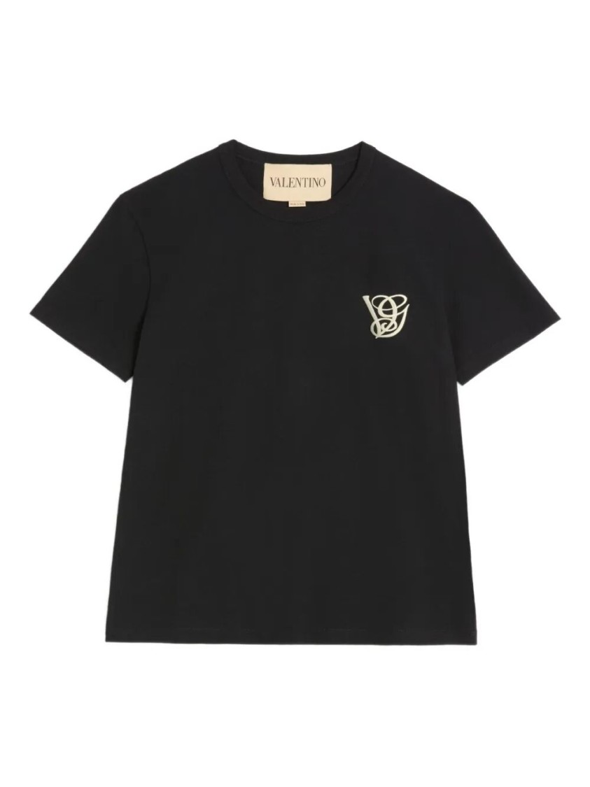 Valentino Regular Fit Black Cotton T-Shirt | THE LIST