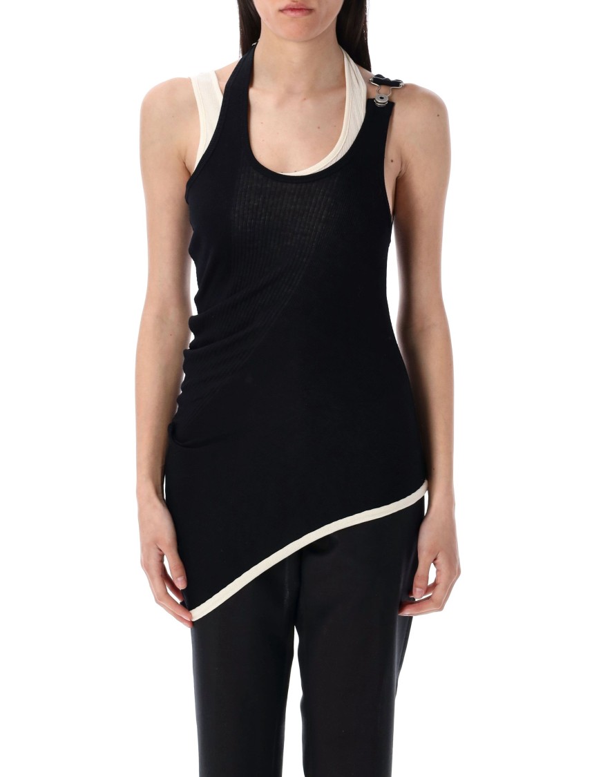 Jean Paul Gaultier Asymmetric Double Tank Top