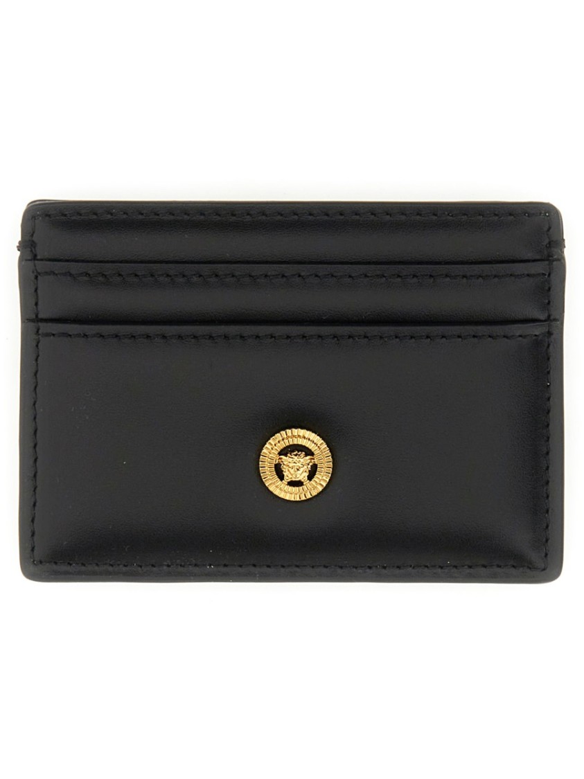 Versace Card Holder Jellyfish Biggie In Black